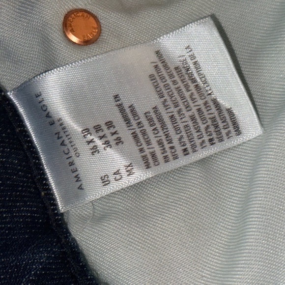 American Eagle Dark Blue Denim 36/30 Straight Airflex - Picture 6 of 7